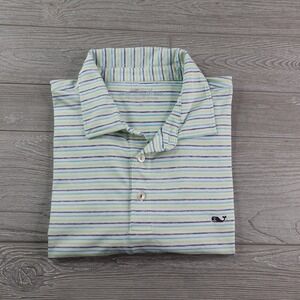 Vineyard Vines On The Go Sankaty Polo Golf Shirt Men's XL Whale Logo